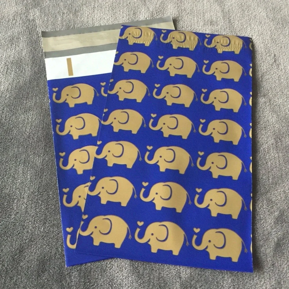 Blue elephant 6x9 polymailers 25